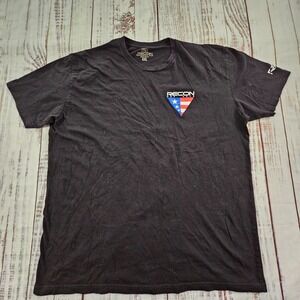 RECON Performance Gear Black Short Sleeve T-Shirt Men's 2XL